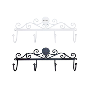 Rétro Vintage Français Pays <span class=keywords><strong>Paris</strong></span> Métal Mur Monté Crochets Porte-clés Pour Manteau Articles Divers Parapluie Suspendu Mur - Product Image 1
