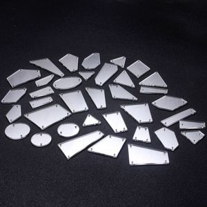 Tinh thể sáng bóng may trên đá phẳng trở lại <span class=keywords><strong>Rhinestone</strong></span> gương số lượng lớn Acrylic đá quý cho quần áo Ăn mặc - Product Image 3