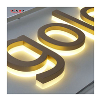 Letrero Comercial con Logotipo para Oficina, Interior/Exterior, Retroiluminado, Iluminado, Letrero Empresarial, Logotipo de Pared, Letras de Canal LED 3D
