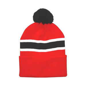 Wholesale Custom <strong>Beanie</strong>/100% Acrylic Your Own Embroidery Logo Fashion Knitted <strong>Beanie</strong> Hat Custom Winter Hat With <strong>Pom</strong> <strong>Pom</strong> - Product Image 4
