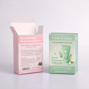 Fabricant de boîtes d'emballage en carton rigide pliables pour cosmétiques, design personnalisé, pelliculage mat, gaufrage, emballage pour faux cils - Product Image 2