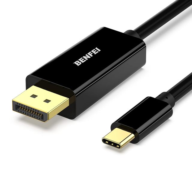 BENFEI USB C to DisplayPort 10 Feet Cable(8K 60Hz, 4K 144Hz), USB Type-C to DP Adapter