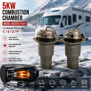 Chambre de combustion de brûleur diesel 5KW pour chauffage <span class=keywords><strong>Webasto</strong></span> <span class=keywords><strong>Thermo</strong></span> <span class=keywords><strong>Top</strong></span> <span class=keywords><strong>C</strong></span> E Z P, pièce de rechange pour chauffe-eau - Product Image 2