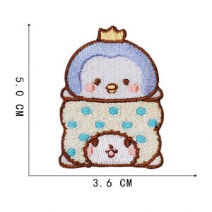 Iron on Exqusit Embroidery Cartoon <b>Cute</b> Animal Dog Cat <b>Bear</b> Penguin Rabbit Patch for Clothes Bag Decoration - Product Image 3