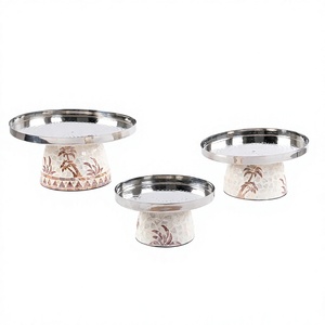 Ensemble de trois bols à chocolat ronds, finition personnalisée, faits à la main, classiques, élégants, vente en gros, nouveaux bols à chocolat - Product Image 1