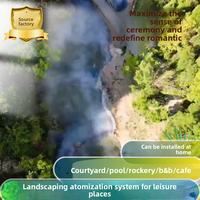 Système de brumisation haute pression pour humidification et refroidissement, atomiseur de brouillard artificiel pour le refroidissement extérieur des jardins et des parcs d'attractions