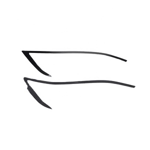Pour Tesla Model S, paupières de phares avant en fibre de carbone véritable, sourcils de phares avant, 2016-2018 - Product Image 1