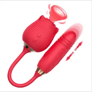 Amazon vendita calda reale clitoride in Silicone succhiare vibratore donne stimolatore del capezzolo clitoride ventosa rosa vibratore giocattolo del sesso per il gioco femminile