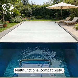 Couverture de <span class=keywords><strong>piscine</strong></span> automatique Water Crown, robuste et durable, pour piscines extérieures enterrées, jacuzzis et spas - Product Image 3
