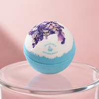 Boules de sel de bain parfumées au lait de rose Gulanxi avec huile essentielle, emballées individuellement pour baignoires adultes