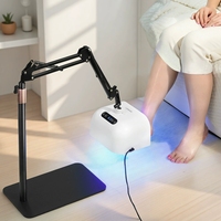 Sèche-ongles UV LED sans fil 48W au design populaire F5 Pro, lampe à ongles rechargeable avec support pour pédicure