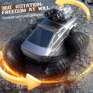 Voiture RC amphibie rechargeable 4x4, télécommandée, étanche, avec rotation à 360°, Monster Truck cascadeur, véhicule tout-terrain eau-terre pour enfants - Product Image 4