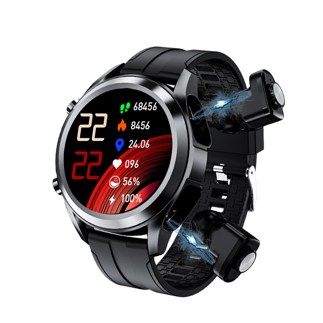 JM03 Newest Arrival 2 in 1 Wireless Reloj Smart Watch with Earbuds Headset Smart Bracelet Tws Earphones T10 Smartwatch Earbuds