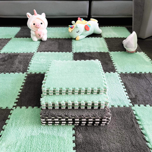 Mengenrabatt, Waschbares Farbenfrohes Weiches Teppichpuzzle, Praktische Kombinations-Krabbelmatte für Babys, Weiche Puzzle-Bodenmatte - Product Image 2