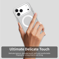 Pour iPhone 17 Pro IP17 Pro Max bonbons téléphone nouveau étui Magfit peau mate Texture glaçage Anti empreintes digitales N52 aimant anneau étui