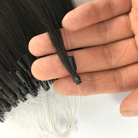 Extensions de cheveux naturels Remy — ali queen, cheveux humains vierges à Micro boucle chinoise, faciles à porter, Double Drawn