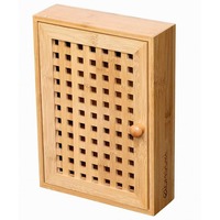 Porte-clés mural multifonctionnel en bois à un seul niveau avec pince et grande capacité pour la décoration de la maison, du salon et de l'entrée