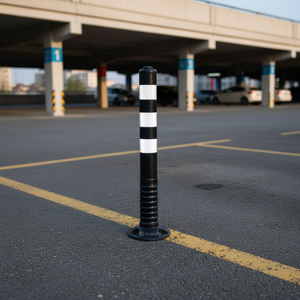 Delimitador Flexible de Plástico TPU Negro de 75x8 cm, Barrera de Seguridad Reflectante de Grado Ingeniería para Tráfico, Ileritraffic para Zonas de Estacionamiento - Product Image 3