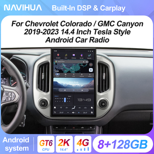 Autoradio multimédia Android NaviHua avec écran, Carplay et navigation, compatible avec GMC Canyon Chevrolet Colorado 2019-2023 - Product Image 2