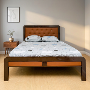 US Imported Folding Queen <b>Bed</b> with Simple Design Steel <b>Frame</b> Box Spring Multi-Size Options - Product Image 2