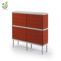 IULTRA Étagère de séparation de bureau moderne, mur de cloison, unité d'étagère autoportante haute, double face, ouverte, modulaire, ignifuge