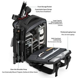 Рюкзак для фотооборудования Oxford с молнией, многофункциональный, большой емкости, 15 дюймов, для домашнего хранения, дышащий, расширяемый, сумка для камеры, распродажа - Product Image 4