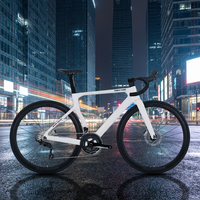 TWITTER Carbon-Rennrad 700C Aero-Rahmen RS 24-Gang Hydraulische Scheibenbremse Aluminium-Laufräder Professionelles Rennfahrrad Sport