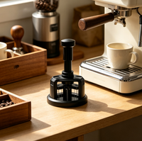 Aiguille distributrice de café magnétique WDT à rotation pour la préparation d'espresso à domicile par barista
