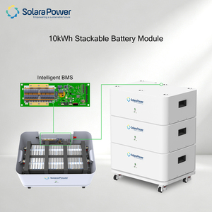Solara Power 10KWH LiFePO4 Lithium-Ion <b>Battery</b> <b>48V</b> Solar Home Power Storage BMS Stackable CAN Split Brick 10-Year warranty - Product Image 3