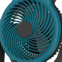 Ventilateur sans fil 20V 190mm portable rechargeable avec batterie au lithium, 3 vitesses, pour chantier, atelier, camping