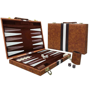 Custom Wooden <b>Backgammon</b> <b>Board</b> Game Set Portable Luxury Tabletop Game for Tournament Play Travel Home Leisure and Entertainment - Product Image 6