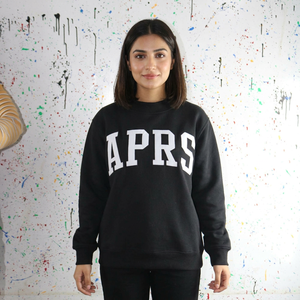 APRS BLACK Hooded Winter Hoodie 100% Cotton High Street Vintage Finer Threads Breathable Quick Dry - Product Image 1