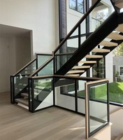 Fabrikpreis Langlebige Umweltfreundliche Freischwebende Treppe Mono-Stringer-Treppe für Gewerbliche Dachböden Industrielle Außenküchen