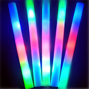 Gậy Xốp <span class=keywords><strong>LED</strong></span> Nhấp Nháy Nhiều Màu Sắc Cho Bữa Tiệc Có Đèn Phát Sáng Logo Tùy Chỉnh Giá Thấp Với 3 Chế Độ - Product Image 1