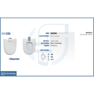 Sedili WC Diagonali Standard Copriwater - Product Image 2