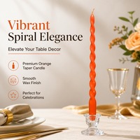 Bougies en spirale torsadées multicolores en gros, bougies longues en forme de tourbillon, bougies en paraffine assorties pour les fournitures de fête