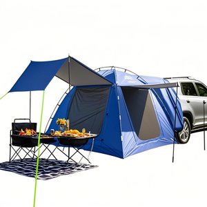 Tente de hayon SUV <span class=keywords><strong>6</strong></span> <span class=keywords><strong>personnes</strong></span> pour le <span class=keywords><strong>camping</strong></span> facile à installer Rainfly avec chariot arrière de voiture Tente SUV pratique pour <span class=keywords><strong>6</strong></span> <span class=keywords><strong>personnes</strong></span> - Product Image 1