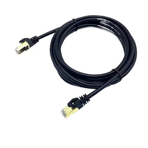 Category 7 Network <b>Cable</b> Double Shielded Copper Core <b>RJ45</b> Connector Gigabit Ethernet <b>Cable</b> For Router Surveillance - Product Image 2