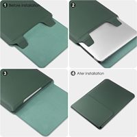 Étui pour ordinateur portable avec support et tapis de souris, étui pour ordinateur portable de 15 à 16 pouces, housse de protection en cuir pour MacBook Pro Air 13 15 pouces, vente en gros OEM/ODM/marque privée