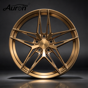 Rueda de Aleación de Aluminio Pulido Auron de 17 Pulgadas, Multirradio, de Una Pieza, para Modificación y Mejora de Automóviles de Pasajeros, Personalizada - Product Image 2