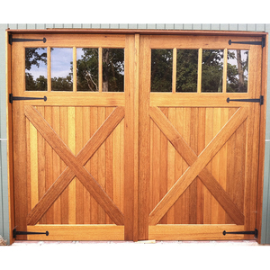 Chất lượng cao gấp nhôm gỗ cửa nhà để xe Trung Quốc Thiết kế bảng gỗ rắn hoàn thành bề mặt tùy chỉnh giá kinh tế - Product Image 5