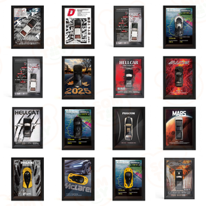 Cornice per foto 3D con veicolo 1/32 in metallo pressofuso in miniatura giocattolo classico in lega giocattolo da collezione Super metallo modello di auto Kit - Product Image 6