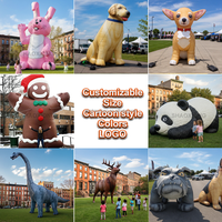 Perro Inflable Gigante Personalizado, Mascota Inflable Promocional de Dibujos Animados, Perro Inflable para Eventos Comerciales y de Marca