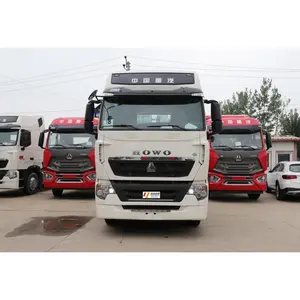 Depósito buen estado sinotruk howo t7h camión tractor CNG usado 6x4 430hp 440 HP th7 T7 camiones cabeza remolque