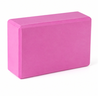 Bloque de Yoga de Algodón Ecológico RoHS, 10 Colores, Ladrillo de Pilates Antideslizante de Alta Densidad, Espuma Ligera para Ejercicios de Yoga, Danza y Gimnasio
