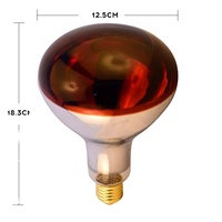 Bongbada Infrarouge Épaissie Lampe Chauffante Élevage Bulb150W/200W/250W Pet Brooder Hatch Poulet Cochon Animaux Infrarouge Lampe Chauffante