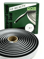 Cordon d'étanchéité en caoutchouc butyle de qualité supérieure 6,5 mm x 2 m (1/4 po x 6,6 pi) – Bande serpent étanche pour réparation de pare-brise et phares, et étanchéité des fuites
