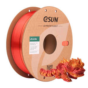 <span class=keywords><strong>ESUN</strong></span> Vente en gros <span class=keywords><strong>eSilk</strong></span>-PLA Filament d'imprimante 3D PLA en soie multicolore arc-en-ciel - Product Image 1