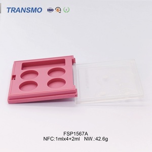 Conteneur cosmétique vide, palette de fards à paupières, boîtes en gros pour poudre de blush, emballage de blush en plastique 1ml*4+2ml - Product Image 6