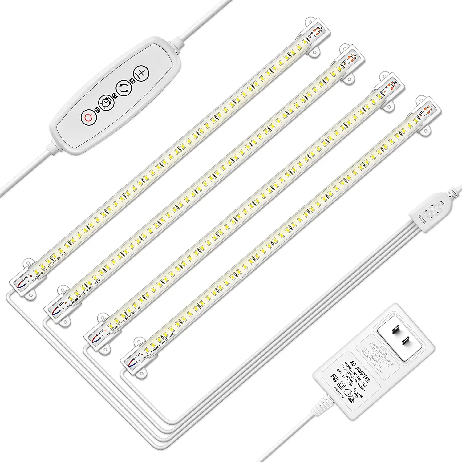 LED Grow Light Strips IP65 Full Spectrum Plant Lights 5 Dimmable Levels 192 LEDs Sunlike Grow Lamp Grow Lights for Indoor Plants